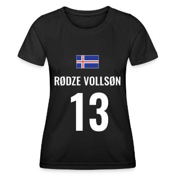 Fußball Sauf Trikot Island Mallorca Party Gruppen - Frauen Funktions-T-Shirt - Schwarz - Vorne - AI Model Female 172 light (172cm)