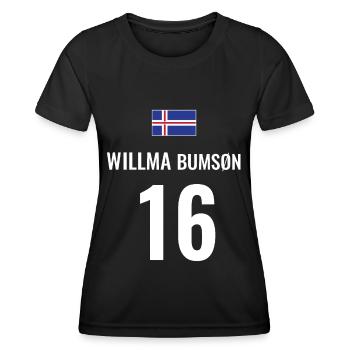 Fußball Sauf Trikot Island Mallorca Party Gruppen - Frauen Funktions-T-Shirt - Schwarz - Vorne - AI Model Female 172 light (172cm)