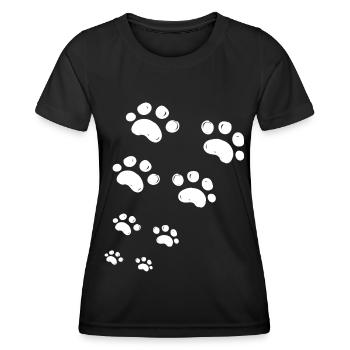 J aime mon chien - T-shirt sport Femme - noir - Devant - AI Model Female 172 light (172cm)