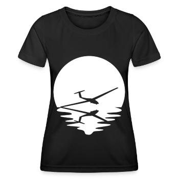 Circle and Reflection - Glider - - Women's Functional T-Shirt - black - Front - AI Model Female 172 light (172cm)