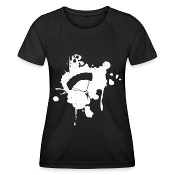 Parapente - (5) - T-shirt sport Femme - noir - Devant - AI Model Female 172 light (172cm)
