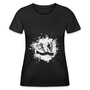 Splashes - Chaussures de randonnée - (2) - T-shirt sport Femme - noir - Devant - AI Model Female 172 light (172cm)