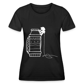 Climbing - (11) - Women's Functional T-Shirt - black - Front - AI Model Female 172 light (172cm)