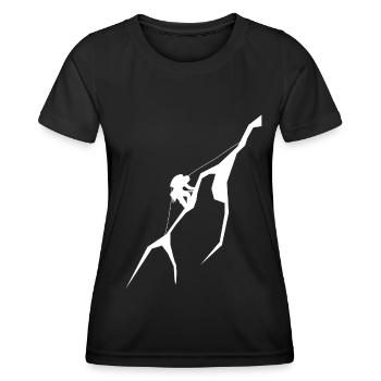 Climbing - (14) - Women's Functional T-Shirt - black - Front - AI Model Female 172 light (172cm)