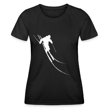 Ski - (52) - T-shirt sport Femme - noir - Devant - AI Model Female 172 light (172cm)