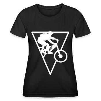 Triangle - Cycling - (3) - Women's Functional T-Shirt - black - Front - AI Model Female 172 light (172cm)