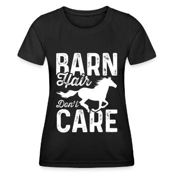 Les cheveux de grange n’ont pas d’importance - T-shirt sport Femme - noir - Devant - AI Model Female 172 light (172cm)