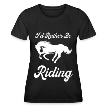 Je préférerais rouler 2 - - T-shirt sport Femme - noir - Devant - AI Model Female 172 light (172cm)
