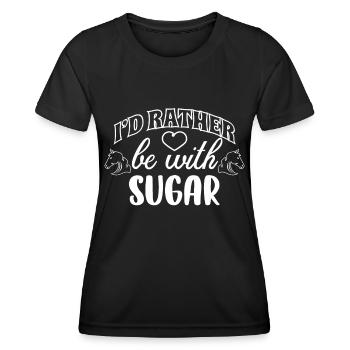 I'd rather be at Sugar 1 - - Women's Functional T-Shirt - black - Front - AI Model Female 172 light (172cm)