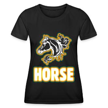 Horse 2 - - Women's Functional T-Shirt - black - Front - AI Model Female 172 light (172cm)