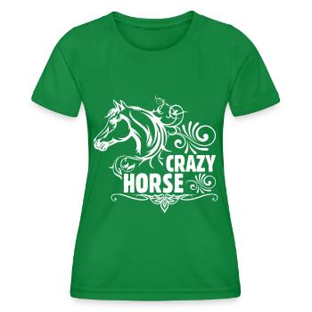 Crazy Horse - - T-shirt sport Femme - vert - Devant - AI Model Female 172 dark (172cm)
