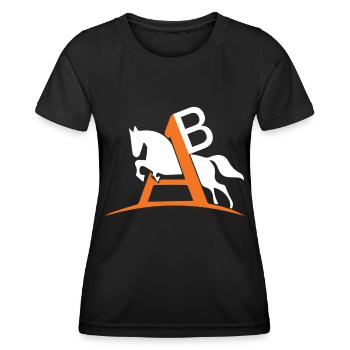 De cheval - - T-shirt sport Femme - noir - Devant - AI Model Female 172 light (172cm)