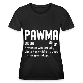 Pawma A woman who is proud - Women's Functional T-Shirt - black - Front - AI Model Female 172 light (172cm)