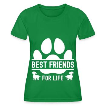 Beste Freunde fürs Leben - Frauen Funktions-T-Shirt - Kelly Green - Vorne - AI Model Female 172 dark (172cm)