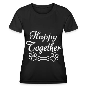 Happily together - Women's Functional T-Shirt - black - Front - AI Model Female 172 light (172cm)