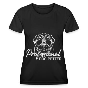 Animal de compagnie professionnel - T-shirt sport Femme - noir - Devant - AI Model Female 172 light (172cm)