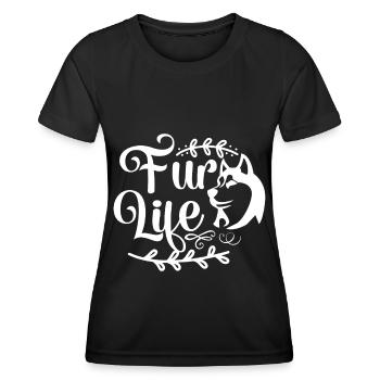 Living with fur - Women's Functional T-Shirt - black - Front - AI Model Female 172 light (172cm)