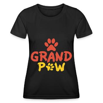 Grand Paw - Pfote - Frauen Funktions-T-Shirt - Schwarz - Vorne - AI Model Female 172 light (172cm)