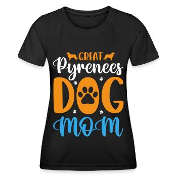 Great Pyrenees Dog Mama - Women's Functional T-Shirt - black - Front - AI Model Female 172 light (172cm)