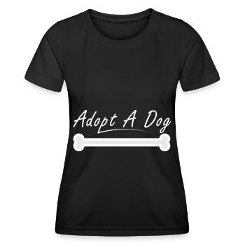 Adoptieren Sie einen Hund - Frauen Funktions-T-Shirt - Schwarz - Vorne - AI Model Female 172 light (172cm)