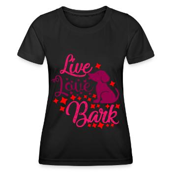 Aimez l’écorce vivante - T-shirt sport Femme - noir - Devant - AI Model Female 172 light (172cm)