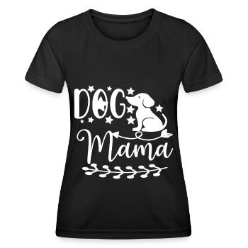 Maman chienne - - T-shirt sport Femme - noir - Devant - AI Model Female 172 light (172cm)