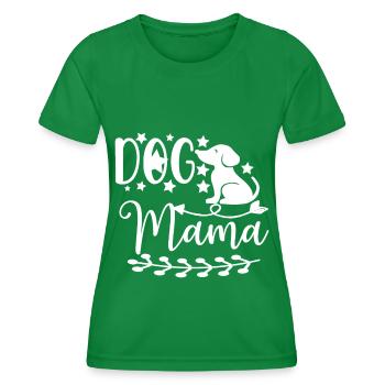 Maman chienne - - T-shirt sport Femme - vert - Devant - AI Model Female 172 dark (172cm)