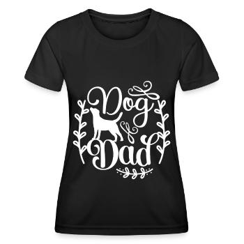 Erwachsener Hund - Dog Dad - Frauen Funktions-T-Shirt - Schwarz - Vorne - AI Model Female 172 light (172cm)