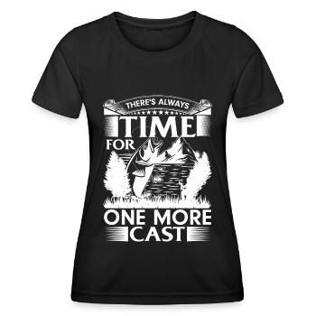 Es ist immer Zeit für einen weiteren Wurf - - Frauen Funktions-T-Shirt - Schwarz - Vorne - AI Model Female 172 light (172cm)