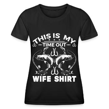 C’est ma chemise de femme 1 - - T-shirt sport Femme - noir - Devant - AI Model Female 172 light (172cm)