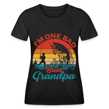 Je suis un mauvais grand-père de basse - - T-shirt sport Femme - noir - Devant - AI Model Female 172 light (172cm)