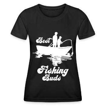 Beste Angelkollegen 1 - - Frauen Funktions-T-Shirt - Schwarz - Vorne - AI Model Female 172 light (172cm)