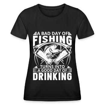 A bad day fishing leads to a good - Women's Functional T-Shirt - black - Front - AI Model Female 172 light (172cm)