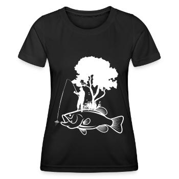 Poissons arboricoles - - T-shirt sport Femme - noir - Devant - AI Model Female 172 light (172cm)
