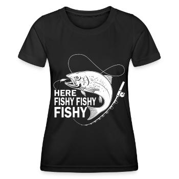 Voici Fischi Fischi Fischi - - T-shirt sport Femme - noir - Devant - AI Model Female 172 light (172cm)