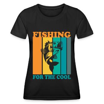 Pêche aux plus cool - - T-shirt sport Femme - noir - Devant - AI Model Female 172 light (172cm)