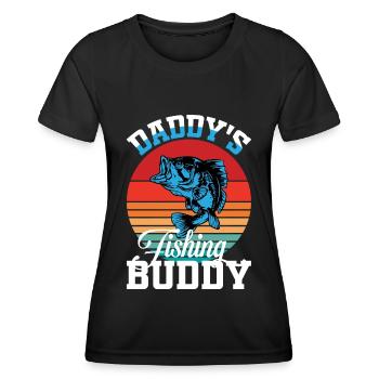 Le compagnon de pêche de papa 1 - - T-shirt sport Femme - noir - Devant - AI Model Female 172 light (172cm)