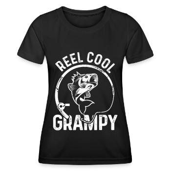 Roll Cool Grandpa - Women's Functional T-Shirt - black - Front - AI Model Female 172 light (172cm)