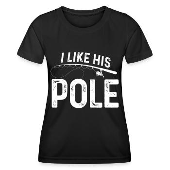 Ich mag seine Stange - Frauen Funktions-T-Shirt - Schwarz - Vorne - AI Model Female 172 light (172cm)