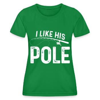 Ich mag seine Stange - Frauen Funktions-T-Shirt - Kelly Green - Vorne - AI Model Female 172 dark (172cm)