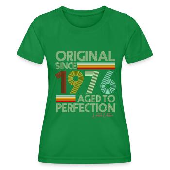 1976 - Frauen Funktions-T-Shirt - Kelly Green - Vorne - AI Model Female 172 dark (172cm)