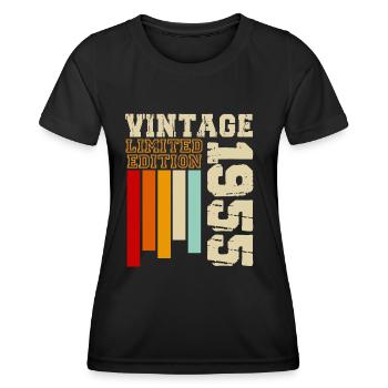 1955 - Frauen Funktions-T-Shirt - Schwarz - Vorne - AI Model Female 172 light (172cm)