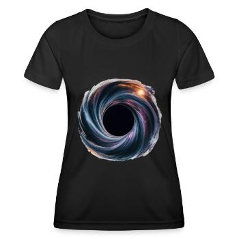 Beauté Cosmique Trou Noir - T-shirt sport Femme - noir - Devant - AI Model Female 172 light (172cm)