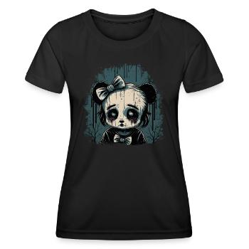 Triste Gothique Panda Fille - T-shirt sport Femme - noir - Devant - AI Model Female 172 light (172cm)