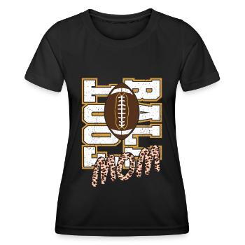 Football Maman Joueur de football américain Sports - T-shirt sport Femme - noir - Devant - AI Model Female 172 light (172cm)