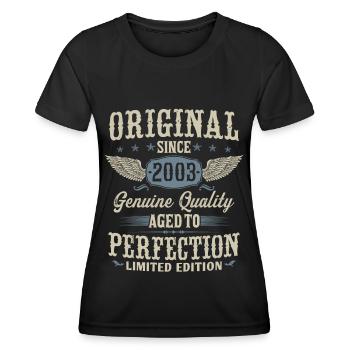 Jahrgang 2003 Original Vintage Geburtstag Geschenk - Frauen Funktions-T-Shirt - Schwarz - Vorne - AI Model Female 172 light (172cm)