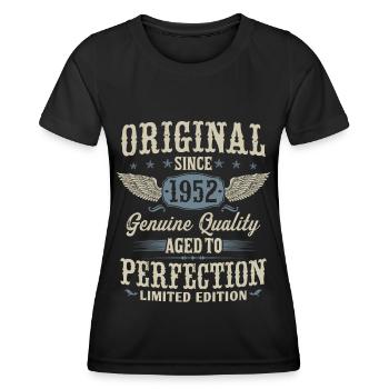 Vintage 1952 Original Vintage Birthday Gift - Women's Functional T-Shirt - black - Front - AI Model Female 172 light (172cm)