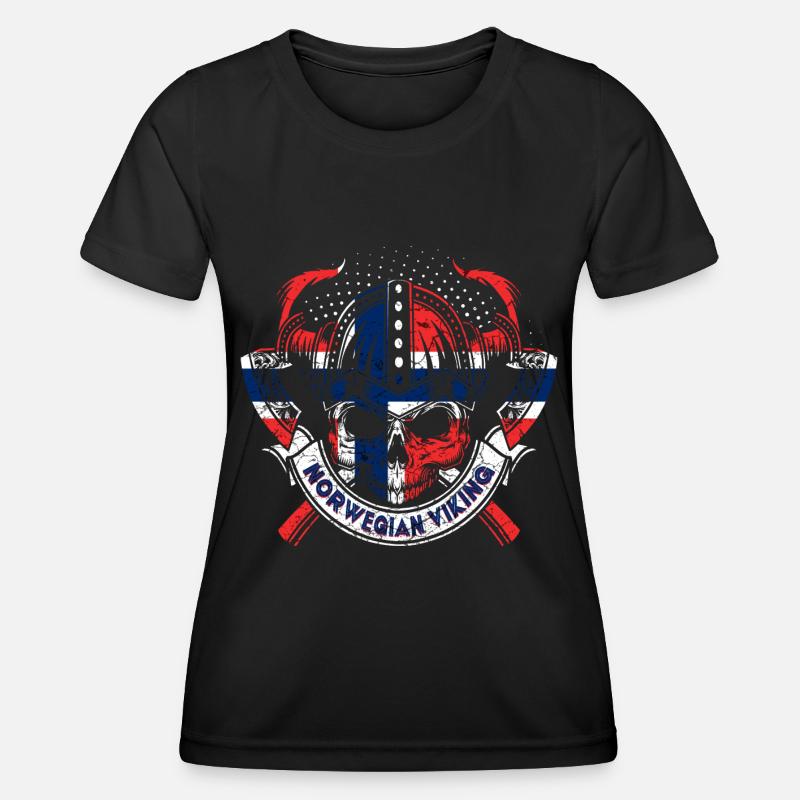 Norway Vikings - Women's Functional T-Shirt - black