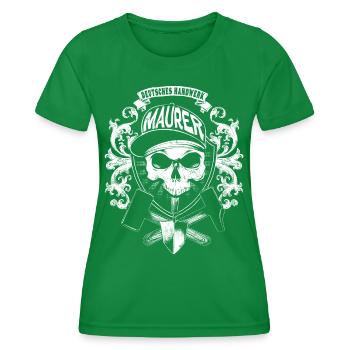 Bricklayer - Women's Functional T-Shirt - kelly green - Front - AI Model Female 172 dark (172cm)
