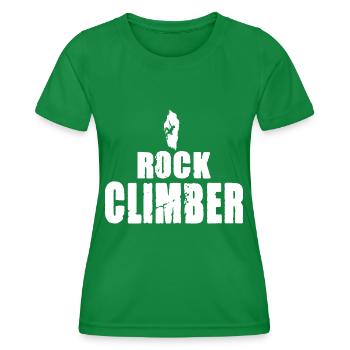 Rock Climber - Frauen Funktions-T-Shirt - Kelly Green - Vorne - AI Model Female 172 dark (172cm)